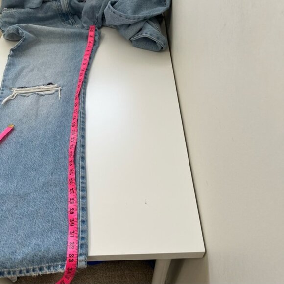 BLOGGERS FAV ZARA LIMITED EDITION CUT OUT SIDE DISTRESSED DENIM JUMPSUIT Size L - Picture 15 of 15